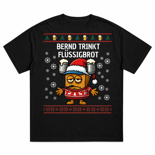 Bernd trinkt Flüssigbrot - Christmas Tee