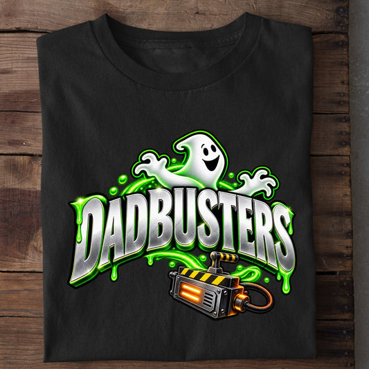 T-shirt-mockup för Dadbusters