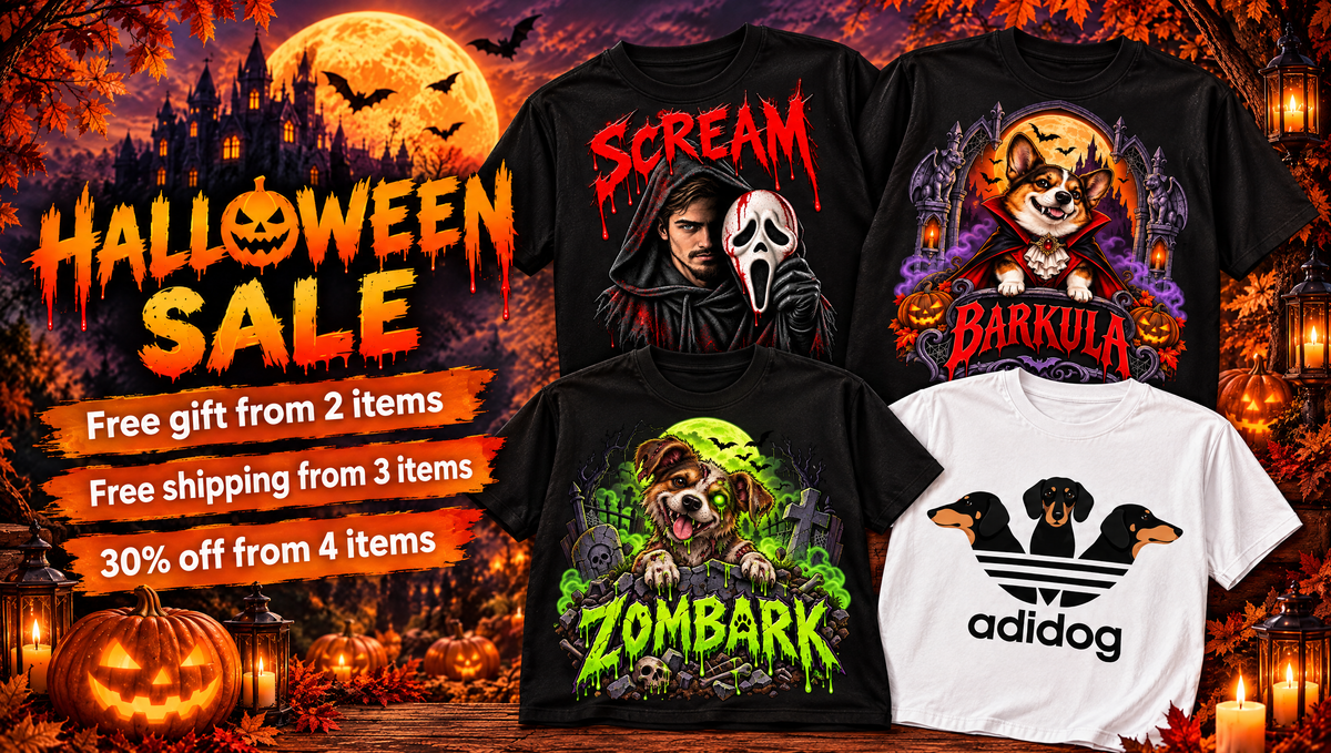 Halloween Sale – Scream, Barkula, Zombark, Adidog